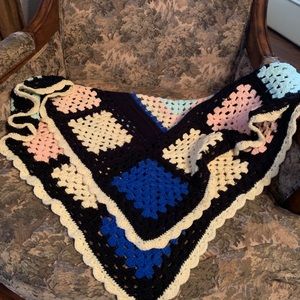 Vintage handmade baby blanket